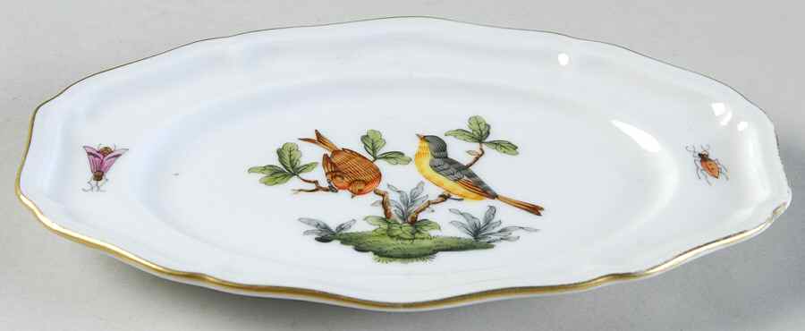 Rothschild Bird (RO) Tray for Mini Tureen by Herend-1