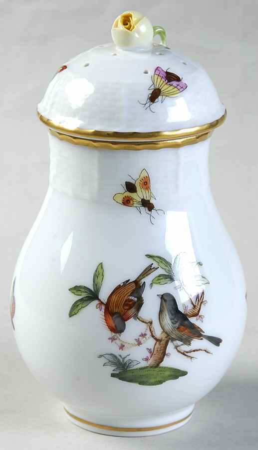 Rothschild Bird (RO) Sugar Shaker & Lid by Herend-1