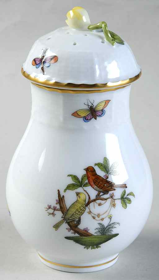 Rothschild Bird (RO) Sugar Shaker & Lid by Herend-1