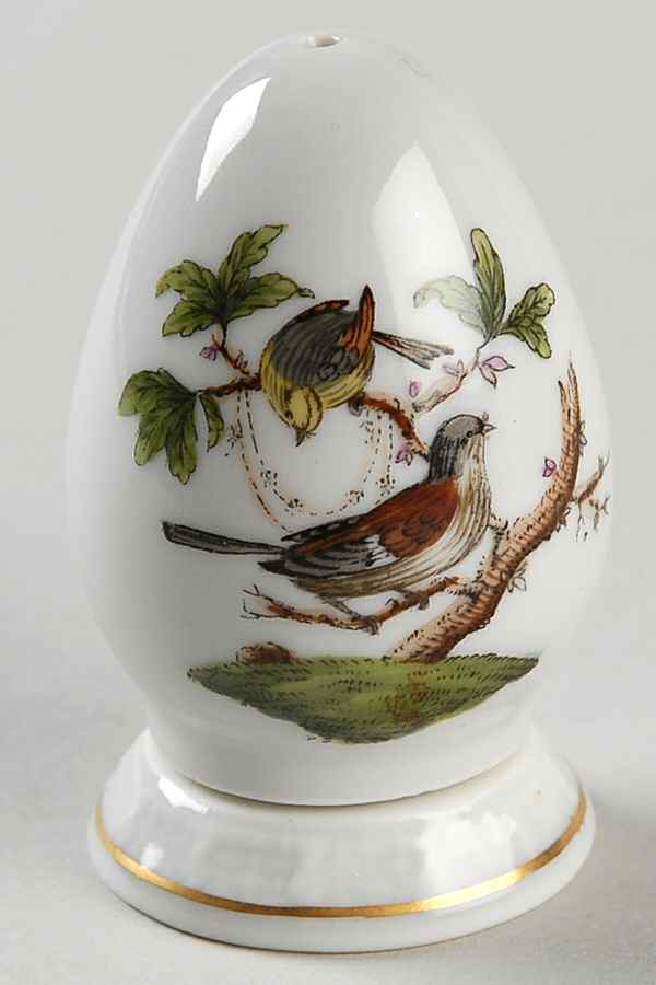 Rothschild Bird (RO) Pepper Shaker & Ceramic Stopper by Herend-1