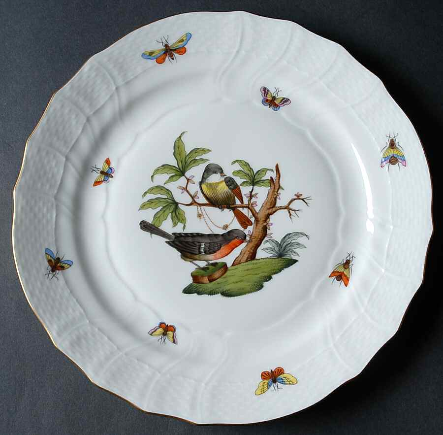 Rothschild Bird (RO) Luncheon Plate by Herend-1