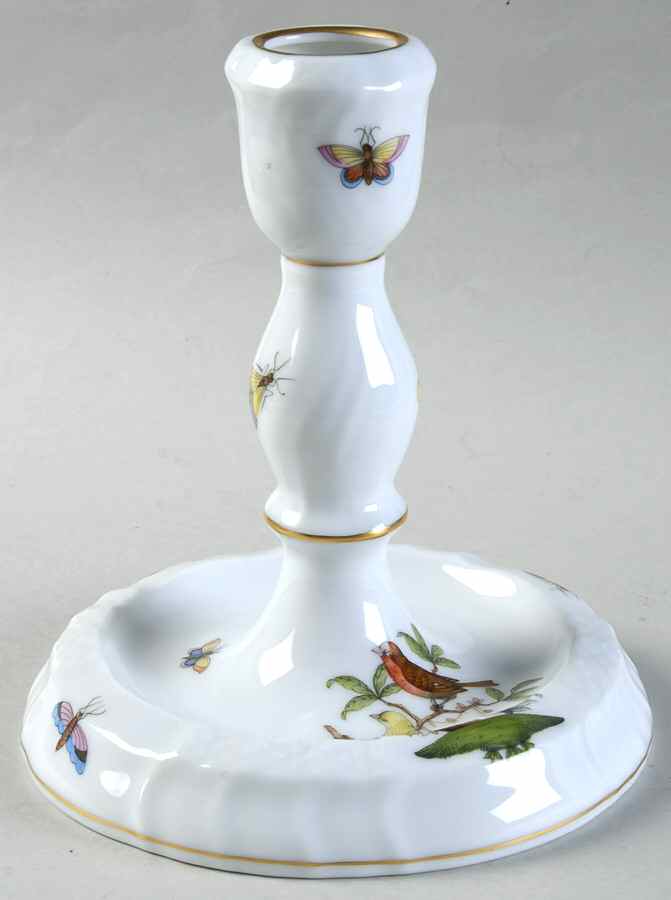 Rothschild Bird (RO) 5" Candlestick by Herend-1