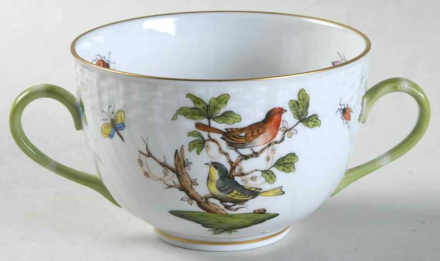 Rothschild Bird (RO) Flat Bouillon Cup by Herend-1