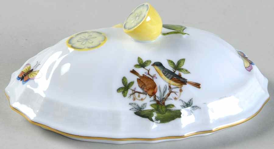 Rothschild Bird (RO) Lid for Mini Tureen by Herend-1