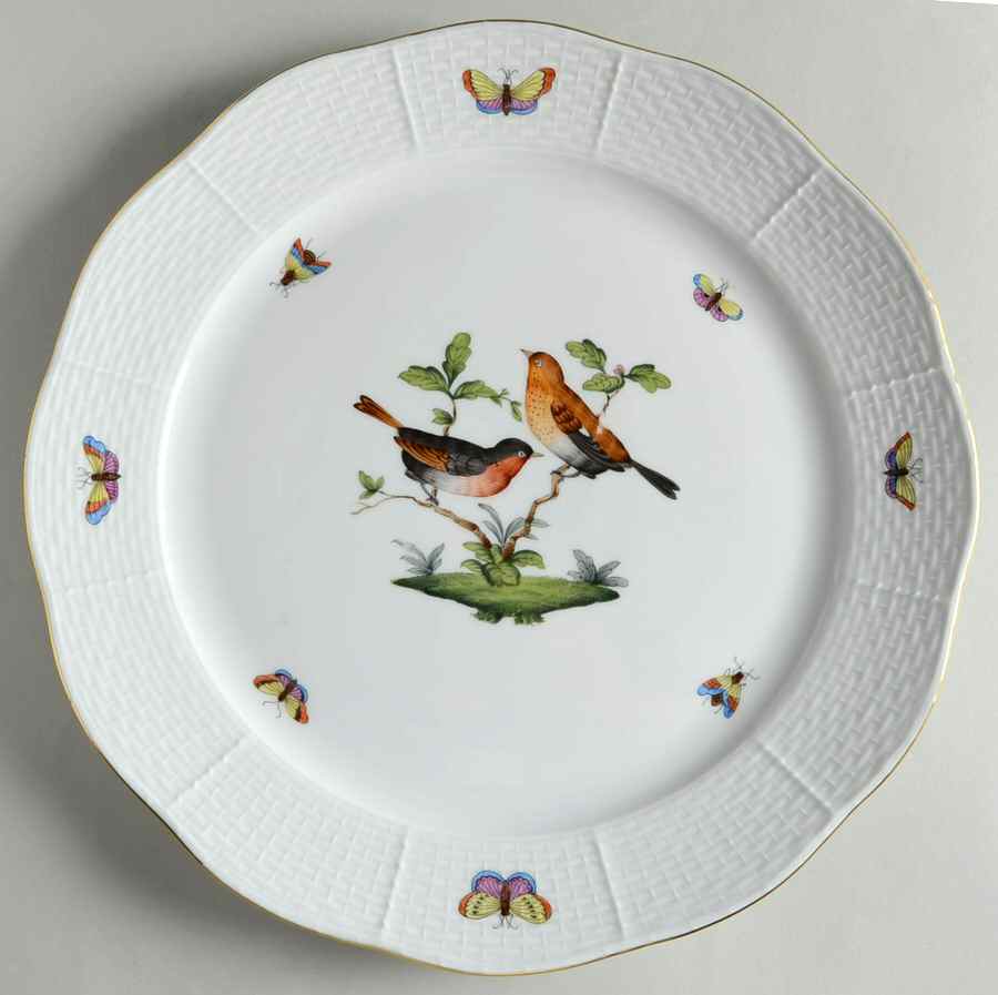Rothschild Bird (RO) 11" Chop Plate (Round Platter) by Herend-1
