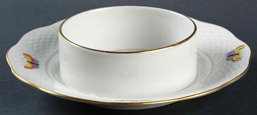 Rothschild Bird (RO) Round Butter No Lid by Herend-1