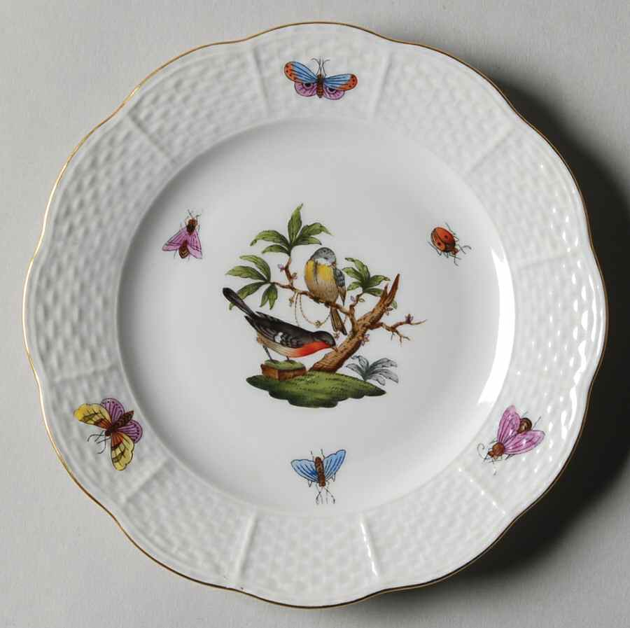 Rothschild Bird (RO) Bread & Butter Plate by Herend-1