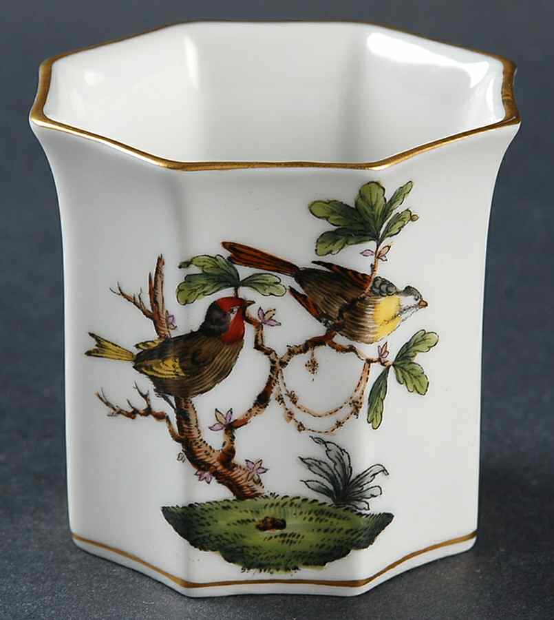 Rothschild Bird (RO) Octagonal Cigarette Holder by Herend-1