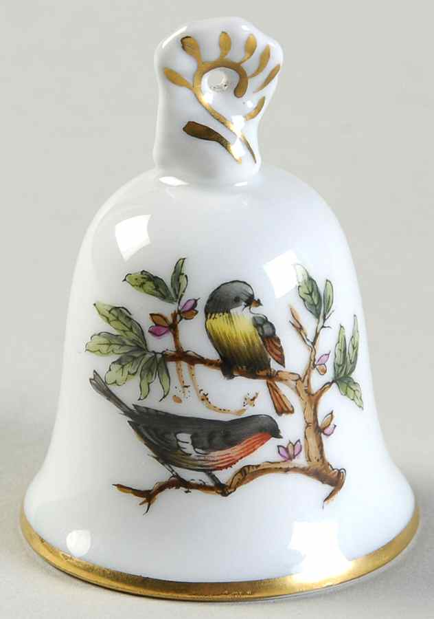 Rothschild Bird (RO) Bell Ornament by Herend-1