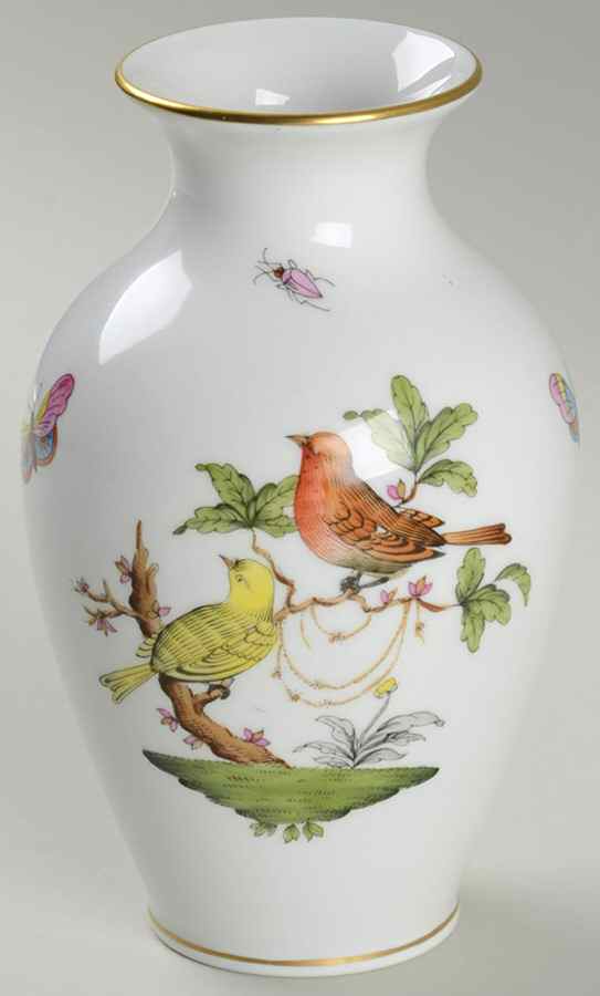 Rothschild Bird (RO) 5" Vase by Herend-1