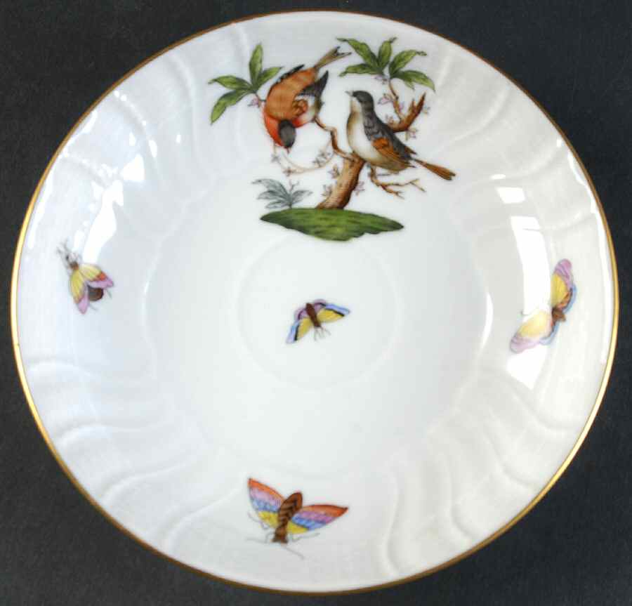 Rothschild Bird (RO) Saucer for Flat Demitasse Cup by Herend-1