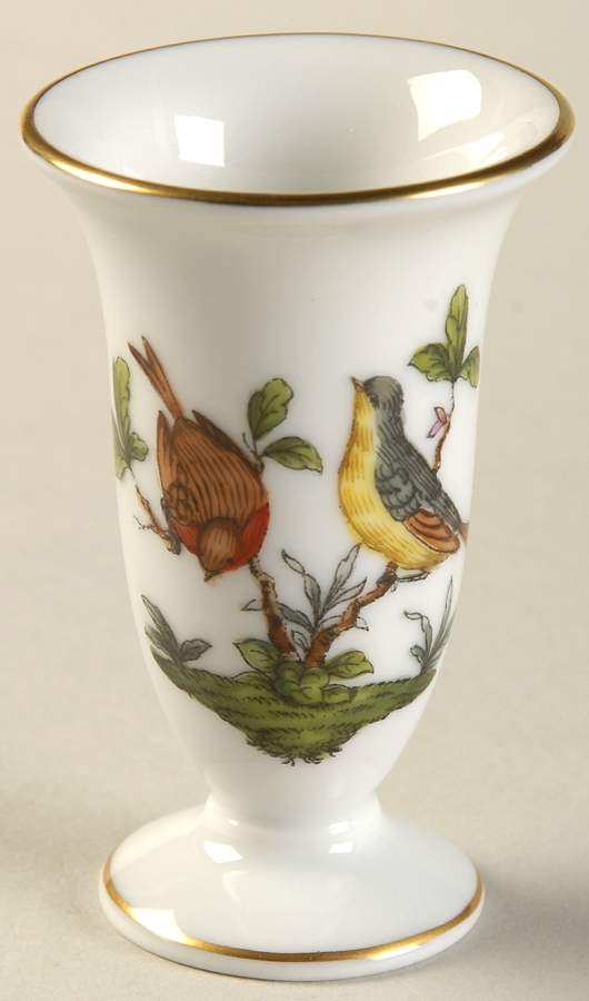 Rothschild Bird (RO) 2" Bud Vase by Herend-1