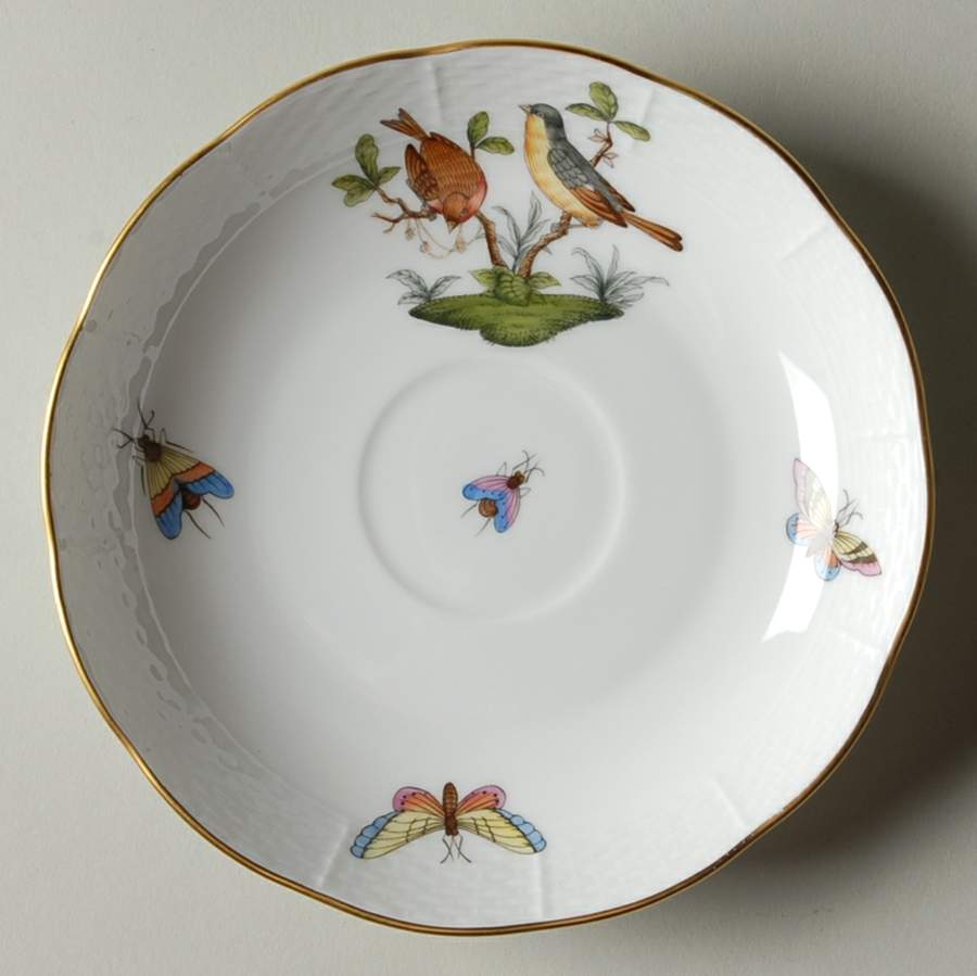 Rothschild Bird (RO) Saucer for Chocolate Cup by Herend-1