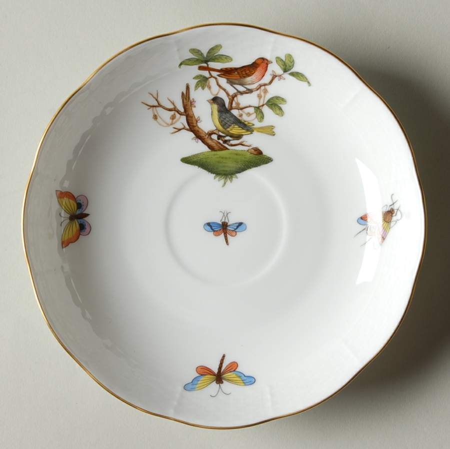 Rothschild Bird (RO) Saucer for Chocolate Cup by Herend-1