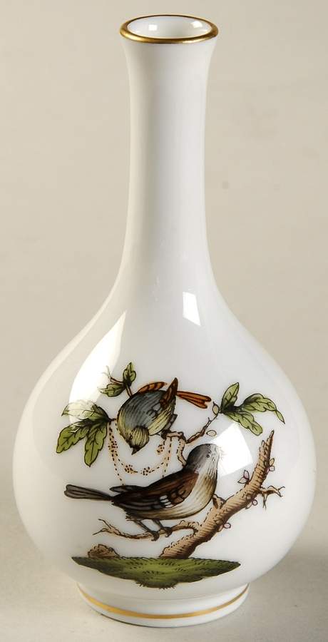 Rothschild Bird (RO) 3" Mini Bud Vase by Herend-1