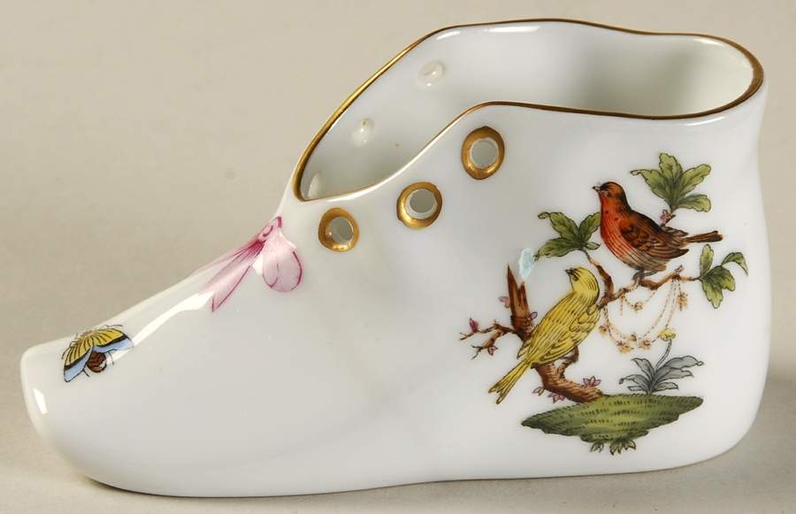 Rothschild Bird (RO) Baby Shoe by Herend-1