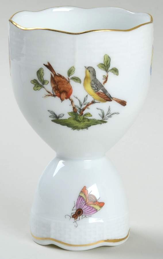 Rothschild Bird (RO) Double Egg Cup by Herend-1