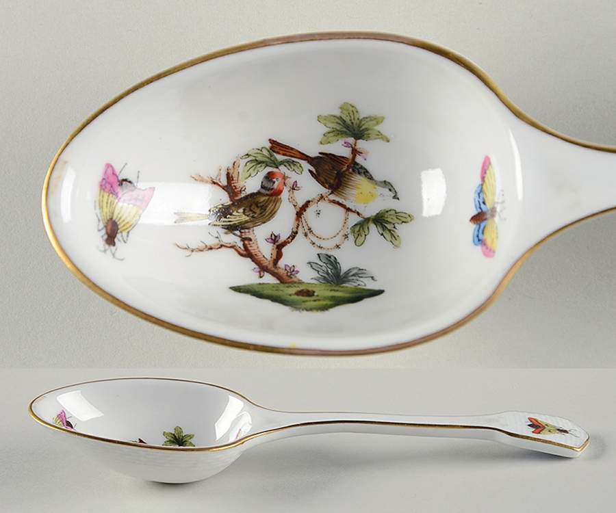 Rothschild Bird (RO) Tablespoon (Serving Spoon) by Herend-1
