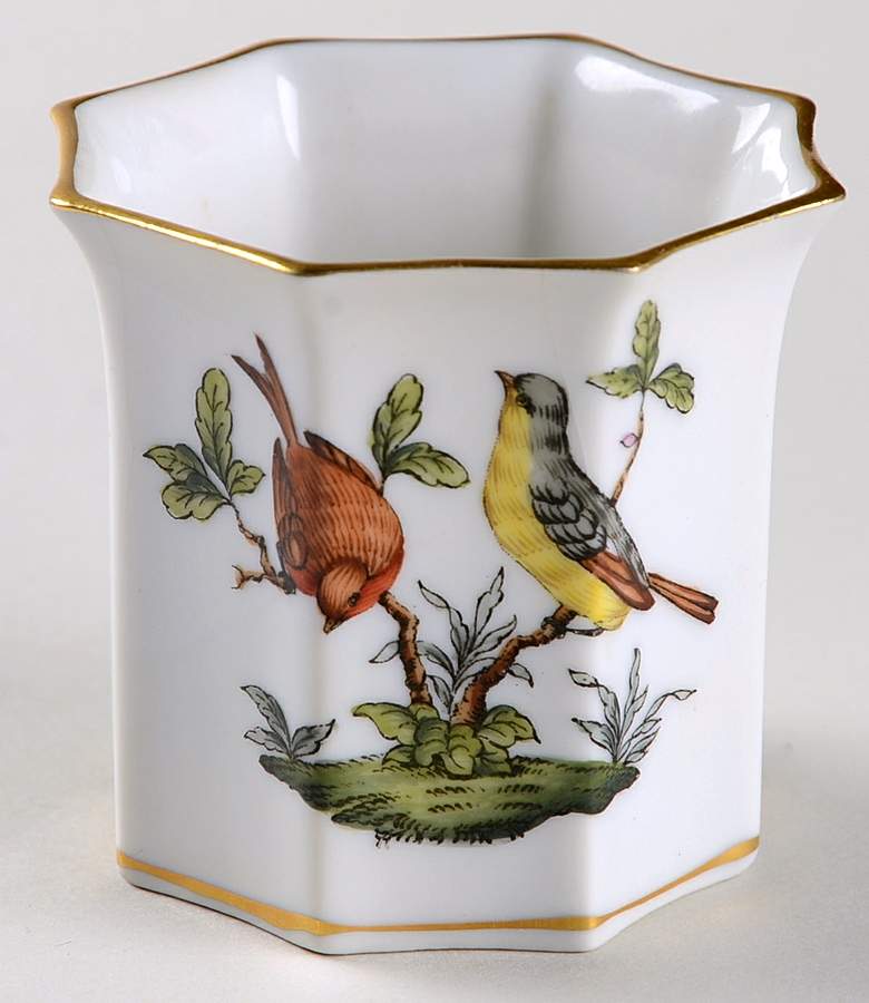 Rothschild Bird (RO) Octagonal Cigarette Holder by Herend-1
