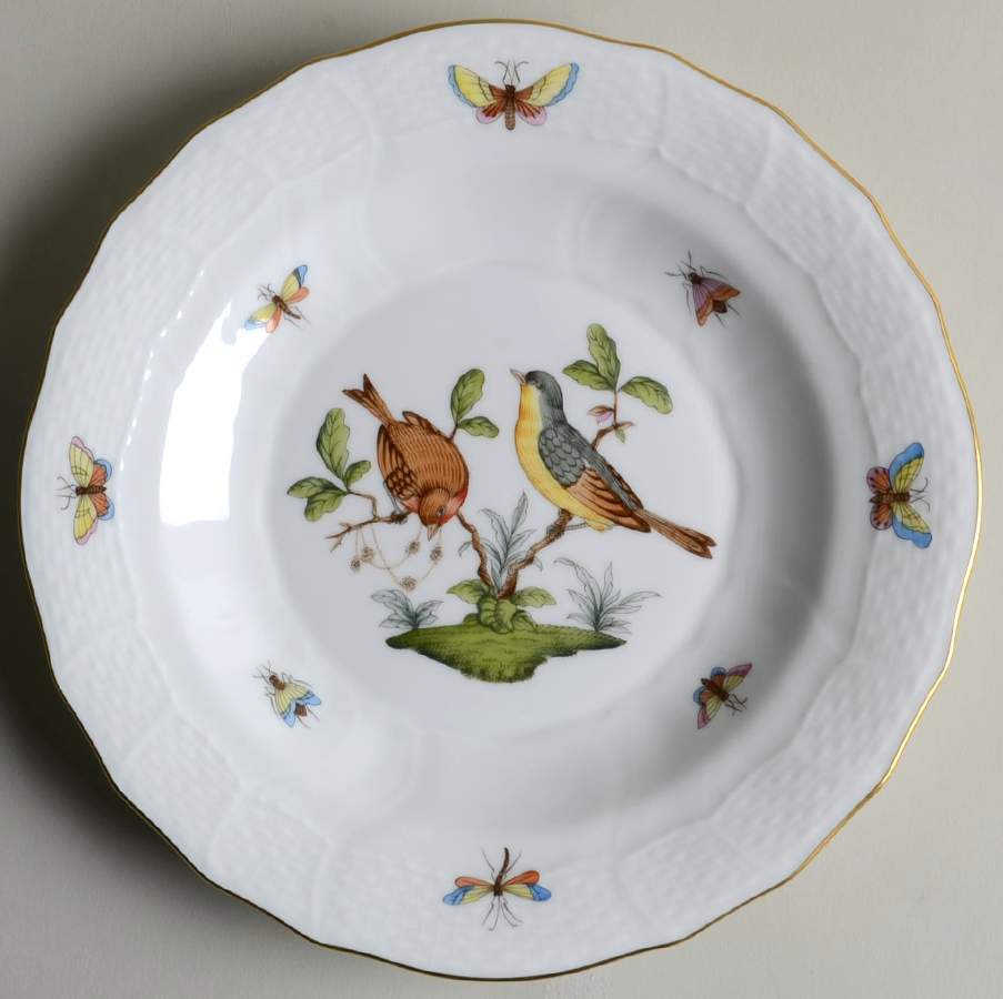 Rothschild Bird (RO) Dessert/Pie Plate by Herend-1
