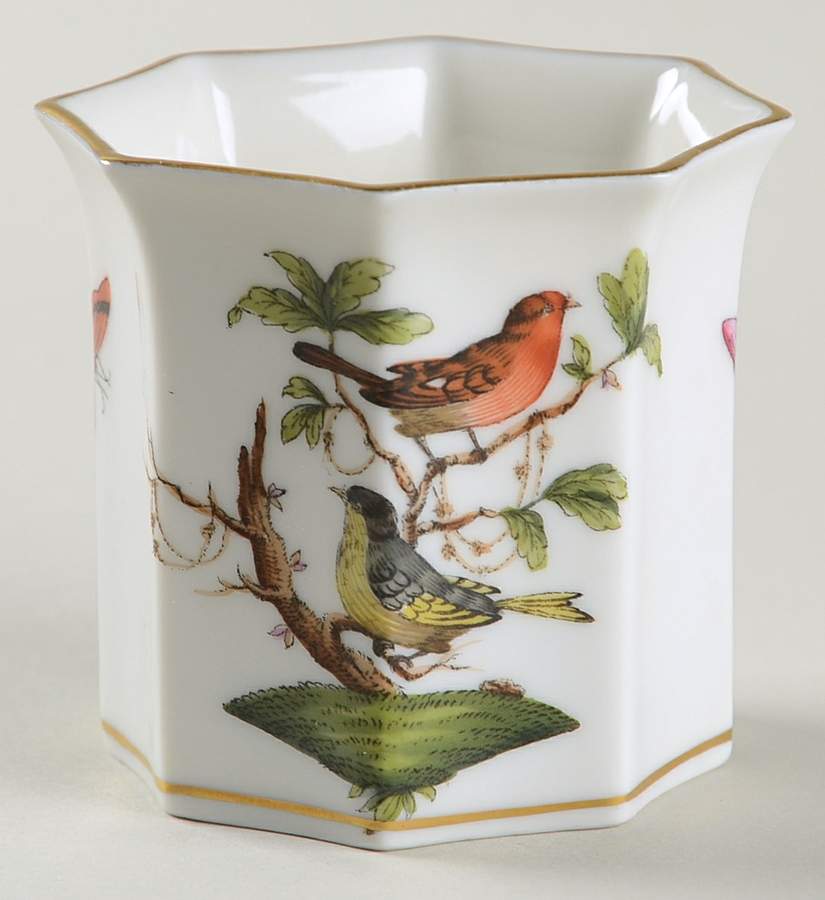 Rothschild Bird (RO) Octagonal Cigarette Holder by Herend-1