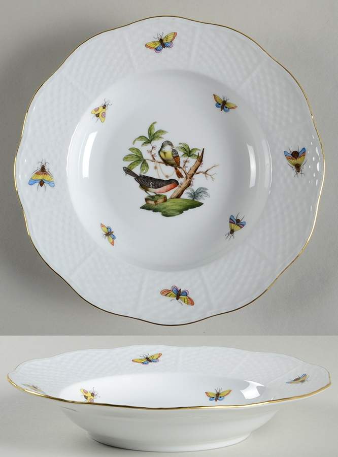 Rothschild Bird (RO) Rim Soup Bowl by Herend-1