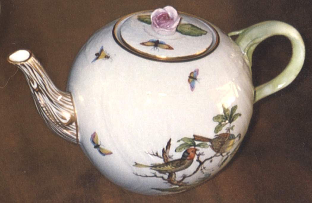 Rothschild Bird (RO) Teapot & Lid by Herend-1