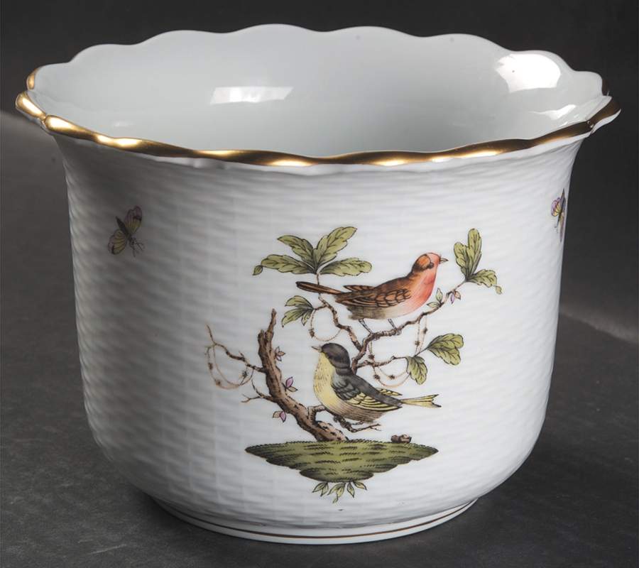 Rothschild Bird (RO) 5" Cachepot by Herend-1