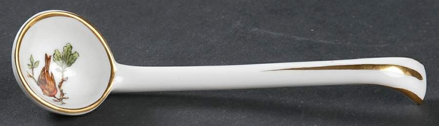 Rothschild Bird (RO) Cream/Mayonnaise Ladle Solid Piece by Herend-1