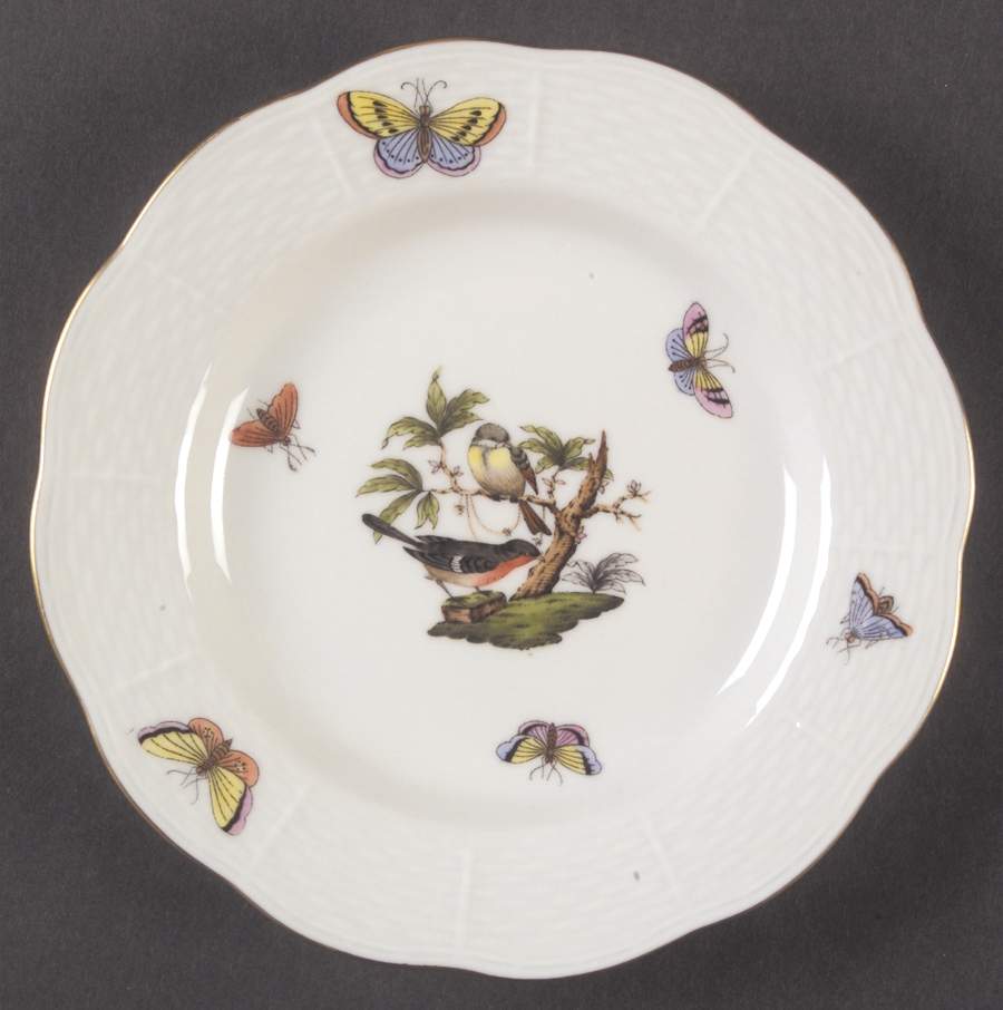 Rothschild Bird (RO) Bread & Butter Plate by Herend-1