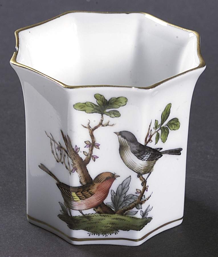 Rothschild Bird (RO) Octagonal Cigarette Holder by Herend-1