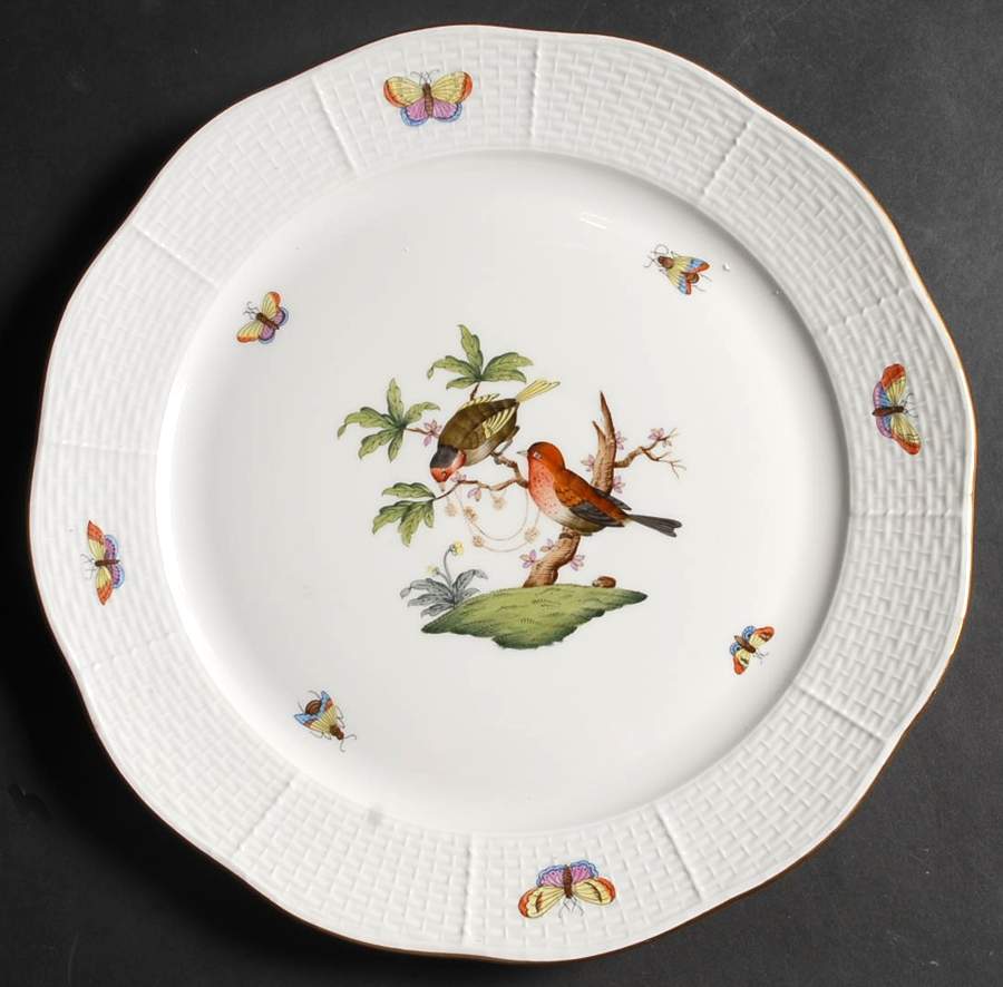 Rothschild Bird (RO) 11" Chop Plate (Round Platter) by Herend-1