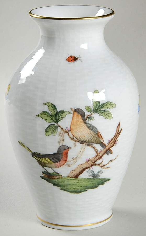 Rothschild Bird (RO) 5" Vase by Herend-1