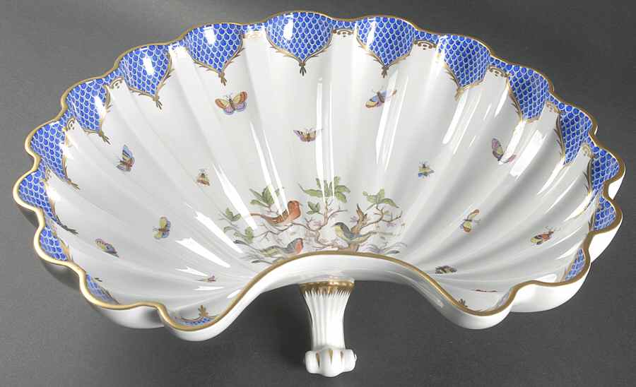 Rothschild Bird Blue Border (ROE ROEB) Centerpiece by Herend-1