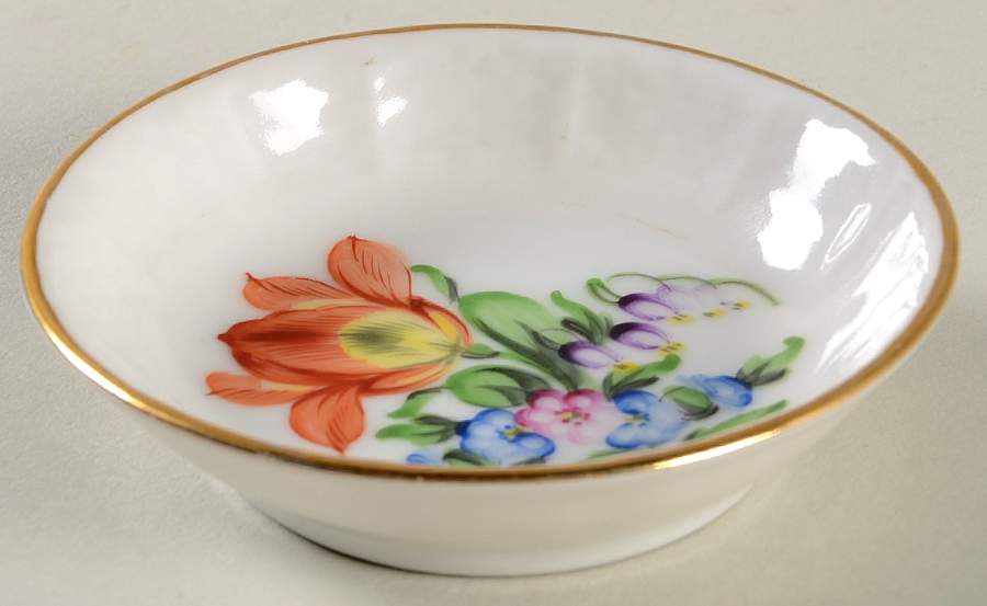 Saxonian Boquet (Bs) Butter Pat by Herend-1