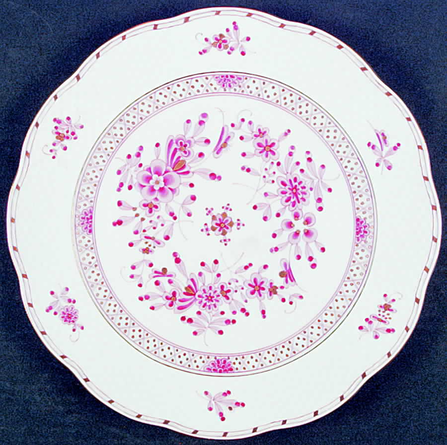 Waldstein Rose Service Plate (Charger) by Herend-1