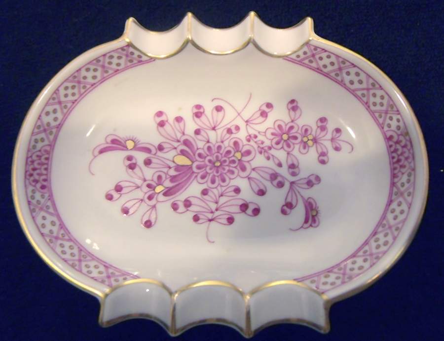 Waldstein Rose Small Ashtray by Herend-1