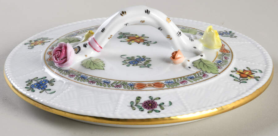 Windsor Garden (Fdm) Lid for Biscuit Box by Herend-1