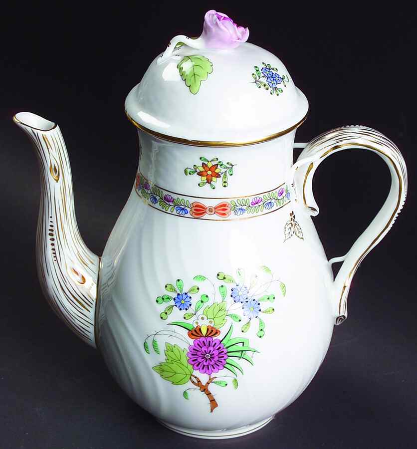 Windsor Garden (Fdm) Mini Coffee Pot & Lid by Herend-1