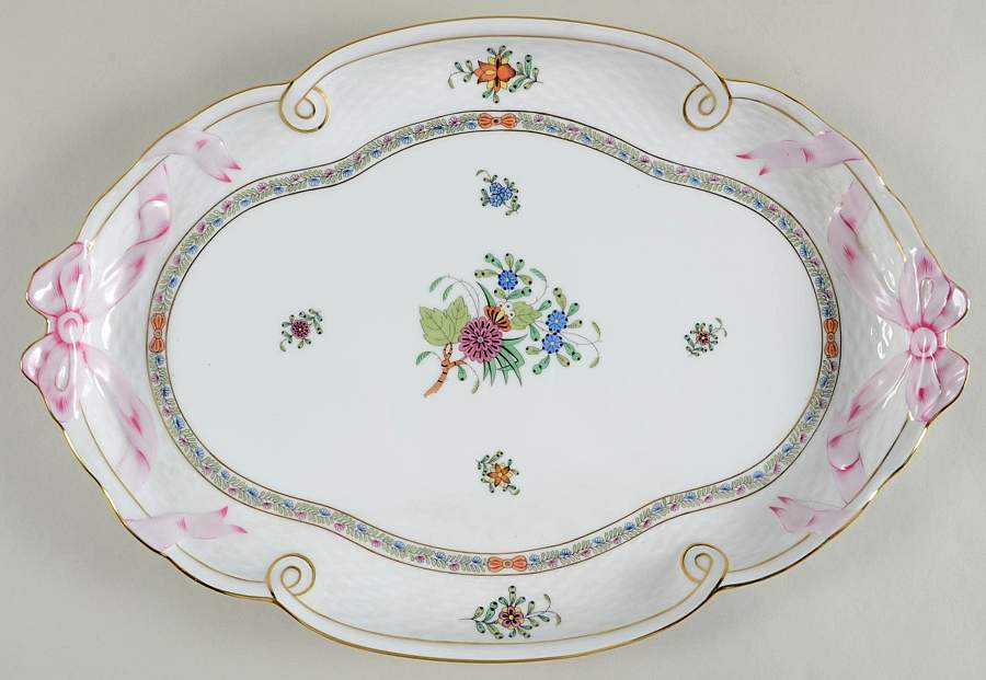 Windsor Garden (Fdm) 15" Oval Tray by Herend-1