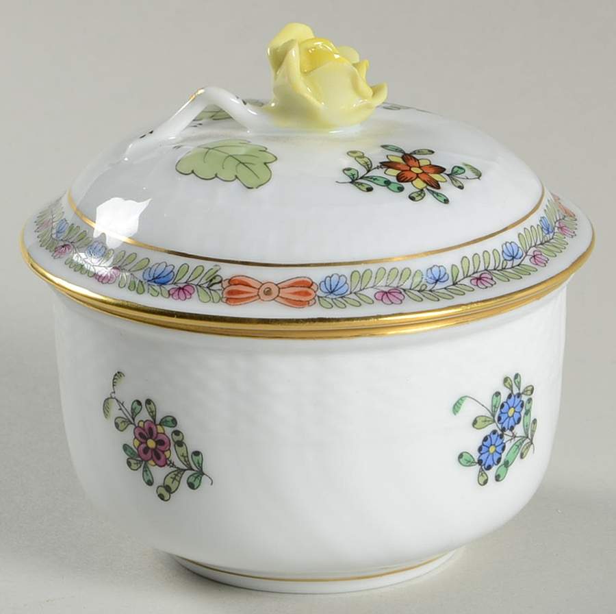Windsor Garden (Fdm) Mini Sugar Bowl & Lid by Herend-1
