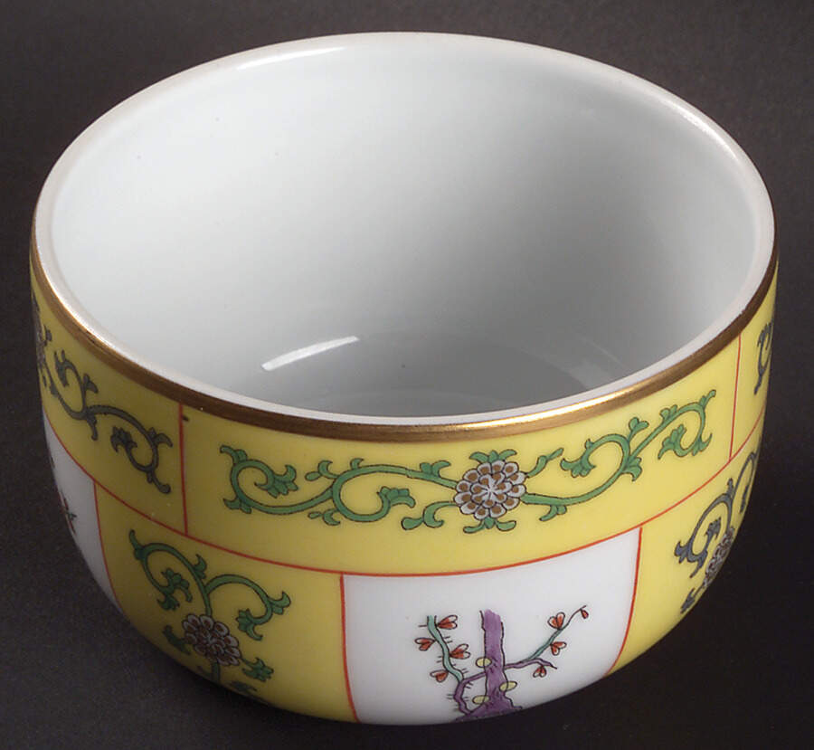 Yellow Dynasty (SJ) Open Sugar Bowl Or Sugar Base by Herend-1