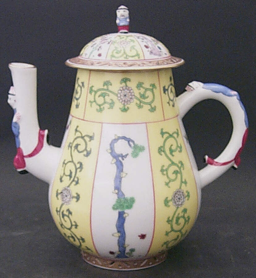 Yellow Dynasty (SJ) Coffee Pot & Lid by Herend-1