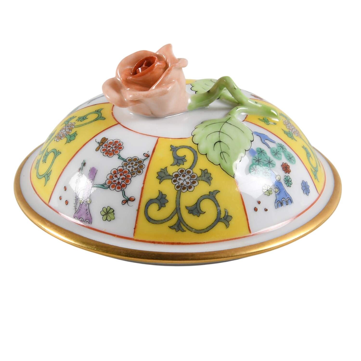 Yellow Dynasty (SJ) Lid for Sugar Bowl by Herend-1