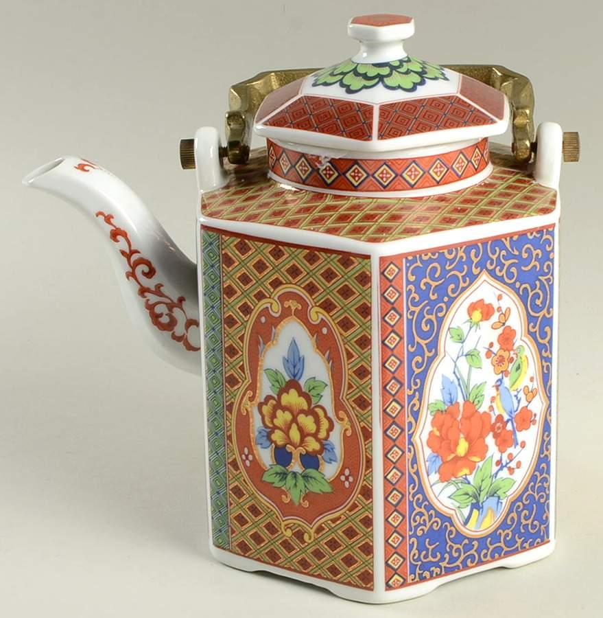 Imari Teapot & Lid by Heygill-1