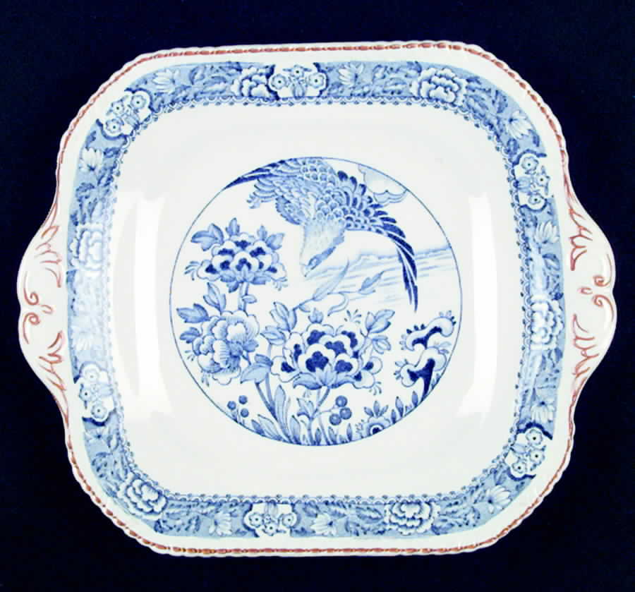 Aquila Square Handled Cake Plate by Hales, Hancock & Godwin-1