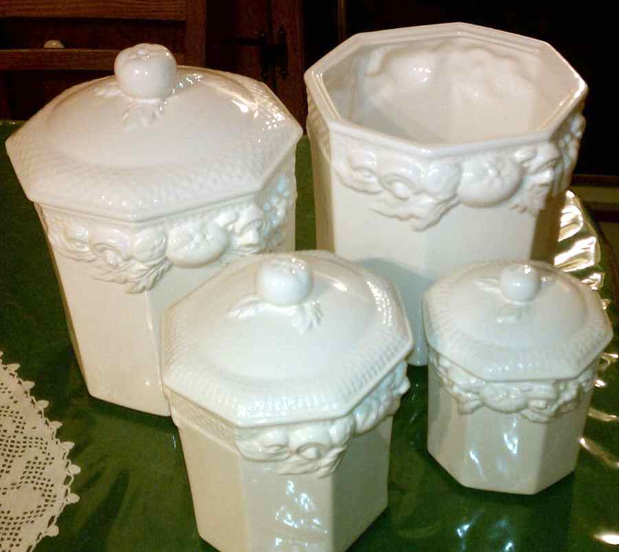 Harvest Weave Large Canister & Lid by Himark-1