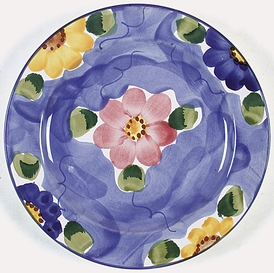 Indigo Salad Plate by Himark-1