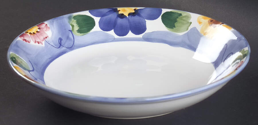 Indigo 9" Individual Pasta Bowl by Himark-1