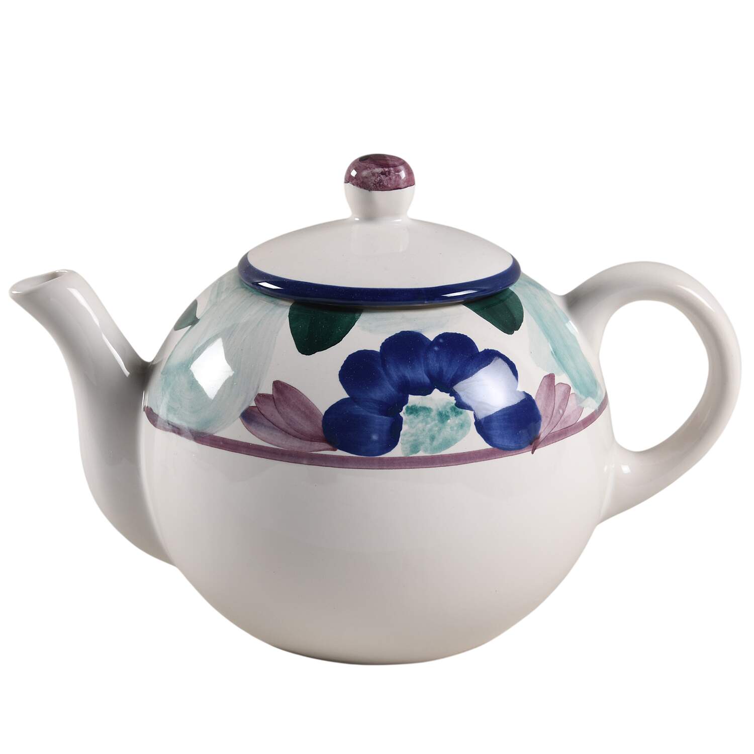 Indigo Teapot & Lid by Himark-1